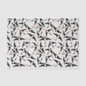 patroon gemaakt van vliegende zwaluwvogels tissuepapier (Voorkant)