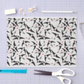 patroon gemaakt van vliegende zwaluwvogels tissuepapier (Craft)