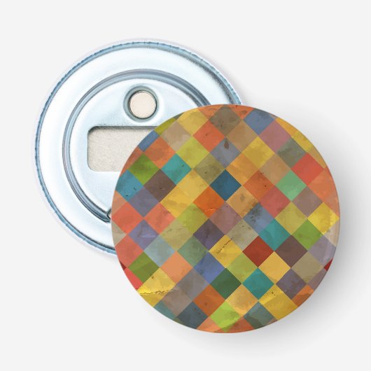  patroon. Geometrisch. Button Flesopener (Voorkant)