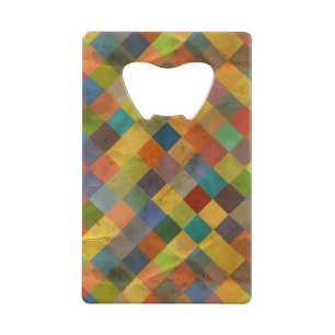  patroon. Geometrisch. Creditkaart Flessenopener