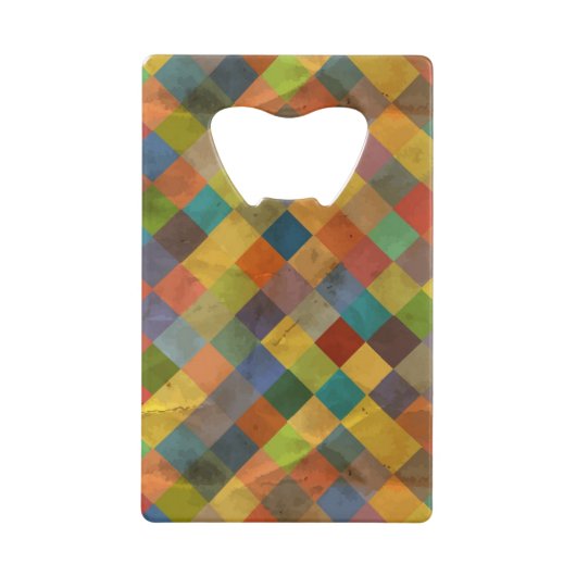  patroon. Geometrisch. Creditkaart Flessenopener (Voorkant)