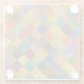 patroon. Geometrisch. Glazen Onderzetter (Achterkant)
