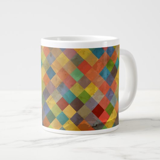  patroon. Geometrisch. Grote Koffiekop (Voorkant rechts)