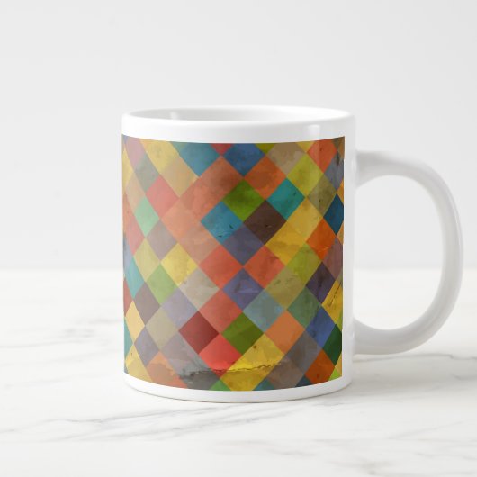 patroon. Geometrisch. Grote Koffiekop (Rechts)