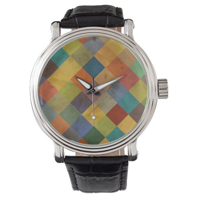  patroon. Geometrisch. Horloge (Voorkant)