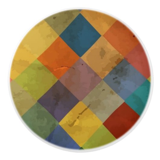 patroon. Geometrisch. Keramische Knop (Voorkant)