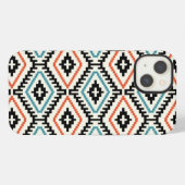 Patroon Geometrisch Modieus Stijlvol Trendsettend iPhone Hoesje (Achterkant horizontaal)