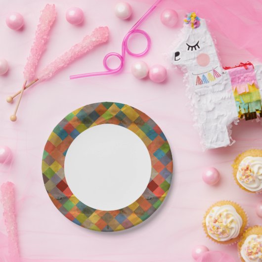 patroon. Geometrisch. Papieren Bordje (Feest)