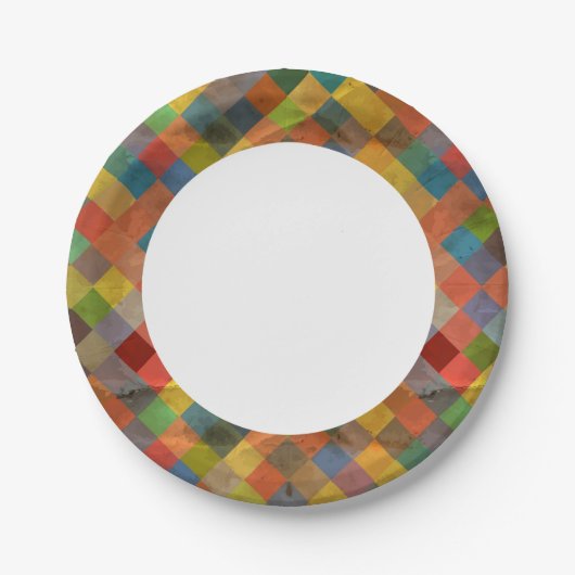  patroon. Geometrisch. Papieren Bordje (Voorkant)