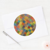 patroon. Geometrisch. Ronde Sticker (Envelop)