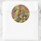 patroon. Geometrisch. Ronde Sticker (Tas)