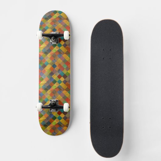 patroon. Geometrisch. Skateboard (Voorkant)