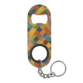 patroon. Geometrisch. Sleutelhanger Flessenopener (Achterkant)