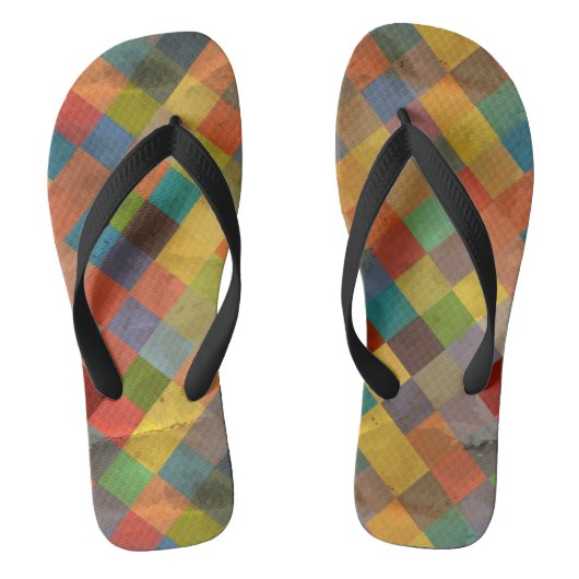  patroon. Geometrisch. Teenslippers (Voetbed)