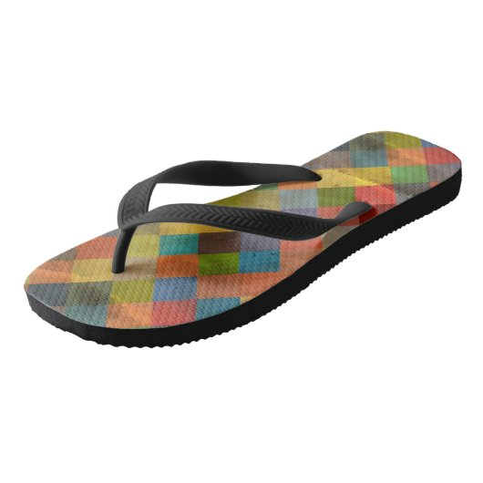  patroon. Geometrisch. Teenslippers (Schuin)