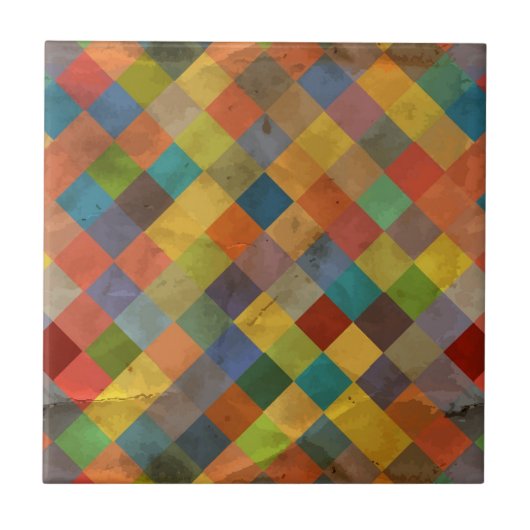  patroon. Geometrisch. Tegeltje (Voorkant)