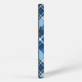 Patroon Geometrisch Vintage Trend Blauwe iPhone Hoesje (Rechterkant)