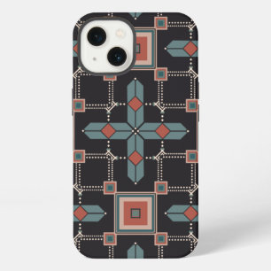Patroon Geometrisch Vintage Trend iPhone 13 Hoesje