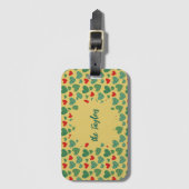 Patroon gevulde harten bagagelabel (Voorkant (verticaal))