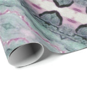  Patroon Gift Wrp in Blauwgroen Groen Cadeaupapier (Rol Hoek)
