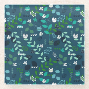 patroon glazen onderzetter