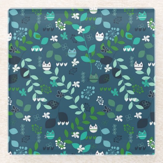 patroon glazen onderzetter (Voorkant)