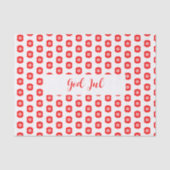 Patroon God Jul Vrolijk kerstcadeau Tissuepapier (Voorkant)