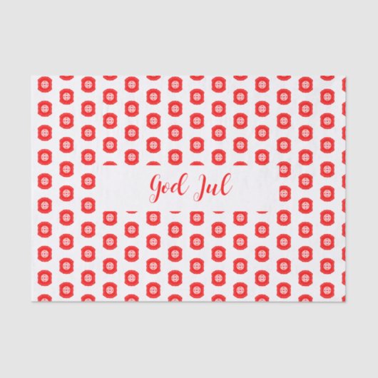 Patroon God Jul Vrolijk kerstcadeau Tissuepapier (Voorkant)