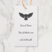 Patroon Gold Uw Info Business Logo Uil Cadeaulabels (Achterkant)