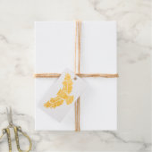 Patroon Gold Uw Info Business Logo Uil Cadeaulabels (Met Koord)