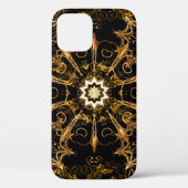  patroon. Golden grid. Snowflake, Kerstmis Case-Mate iPhone Case (Achterkant)