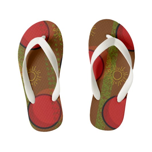 Patroon Grafisch Kinder Teenslippers (Voetbed)