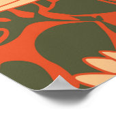 patroon grafische achtergrond poster (Hoek)