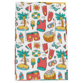 patroon grappige zomervakantie medium cadeauzakje (Voorkant)