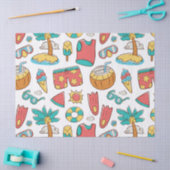 patroon grappige zomervakantie tissuepapier (Craft)