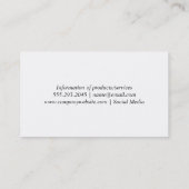  patroon (grijs) | Festief Visitekaartje (Achterkant)