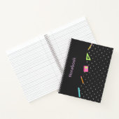 Patroon grijs polka Notitieboek (Binnen)