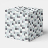 Patroon Grijze pixels Bedankdoosjes (Achterkant)