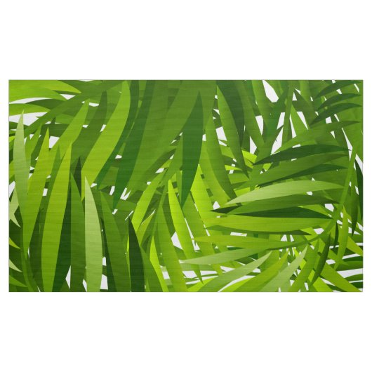 Patroon groene bladeren stof (Yard (91,4 cm))