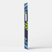patroon groene blauwe libel op donkere achtergron Case-Mate iPhone case (Achterkant / Rechts)