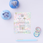 patroon haarstylist pastelkleuren flyer (Enkel)