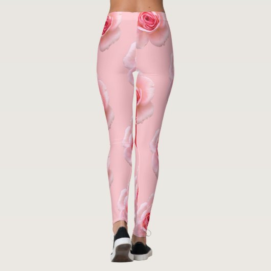 Patroon Happy Valentijn`s Day 2024 Achtergrond Leggings (Achterkant)