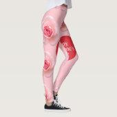 Patroon Happy Valentijn`s Day 2024 Achtergrond Leggings (Rechts)