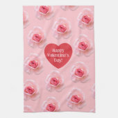 Patroon Happy Valentijn`s Day 2024 Achtergrond Theedoek (Verticaal)