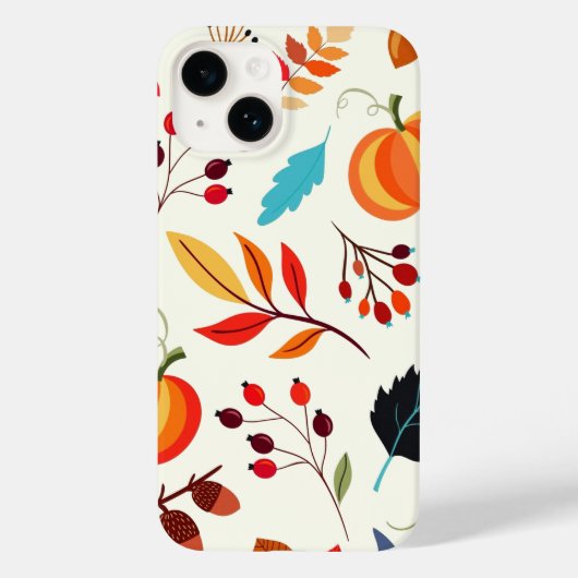 Patroon Herfst iPhone Case (Achterkant)