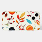 Patroon Herfst iPhone Case (Achterkant (horizontaal))