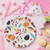 Patroon Herfstpapier Borden Papieren Bordje (Feest)