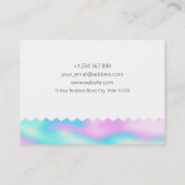 Patroon Holografische Sieraden Ontwerp Visitekaart Visitekaartje (Achterkant)