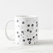 Patroon hond/kattenpoot koffiemok (Links)