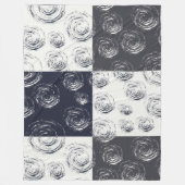 Patroon I met cirkelvormige lijnen Fleece Deken (Voorkant)